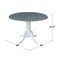 International Concepts Round 42 in Rd Dual Drop Leaf Ped Table, White/Heather Gray, 42 W, 42 L, 29.5 in H, Wood T05-42DP - alternate 10